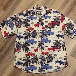 Vintage cars button up shirt